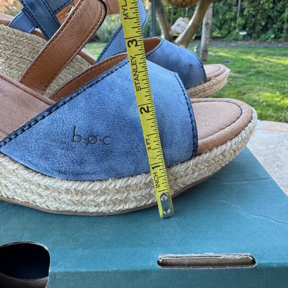 B.O.C. Denim/Rope Platform Sandals-NEW in box, Never Worn - Picture 11 of 11